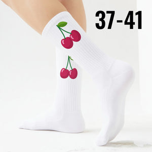 epicsocks Sunshine Fruits Kirschen Socken in 37-41 im Paar