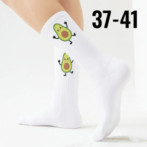epicsocks Avocado Dreams Tänzelnde Avocado Socken in 37-41 im Paar