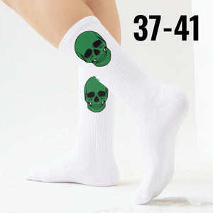 epicsocks Colorful Skulls Grüner Schädel Socken in 37-41 im Paar