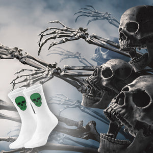 epicsocks Colorful Skulls Grüner Schädel Socken in 37-41 im Paar