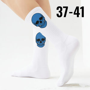 epicsocks Colorful Skulls Blauer Schädel Socken in 37-41 im Paar