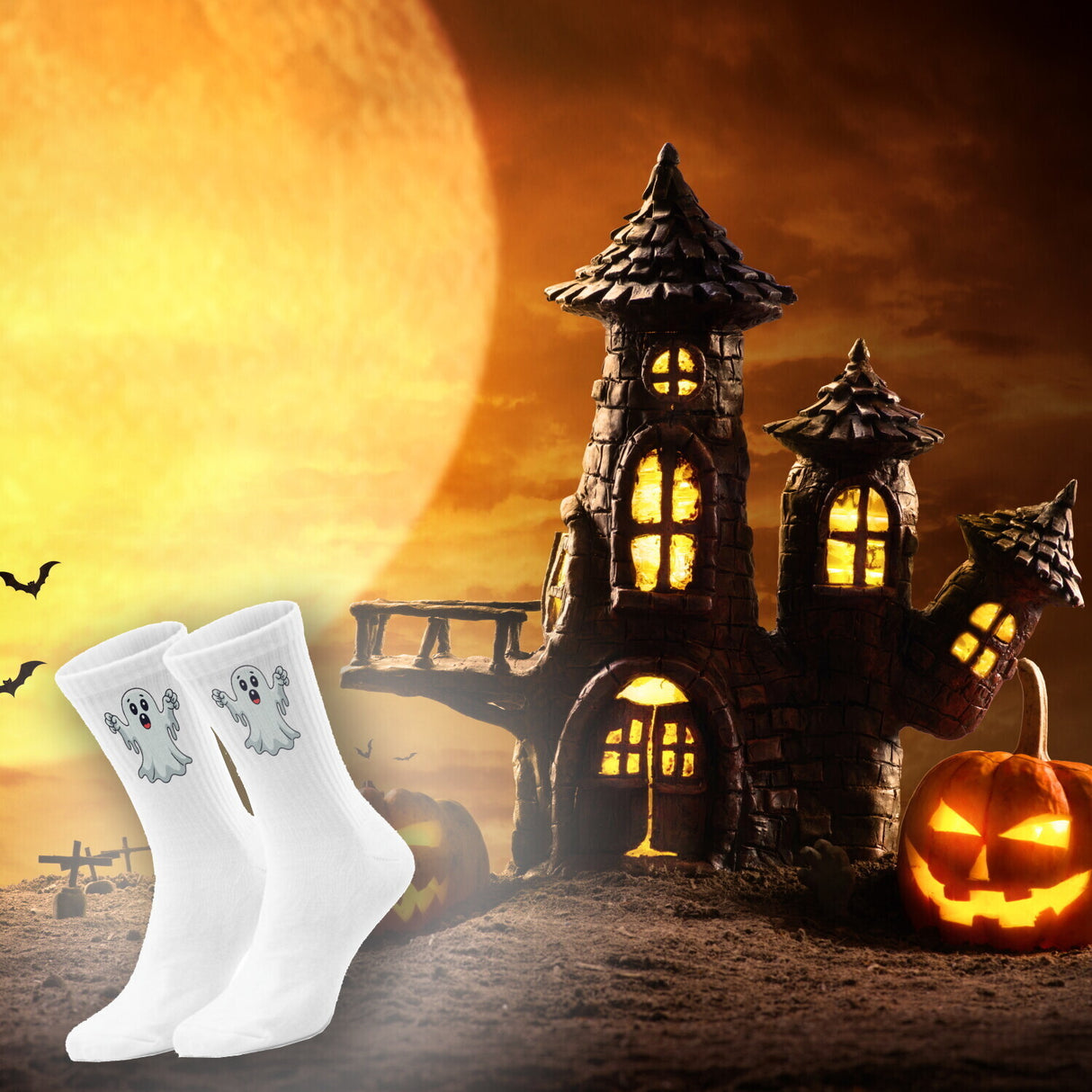 epicsocks Gruselgang Gespenst Socken in 37-41 im Paar