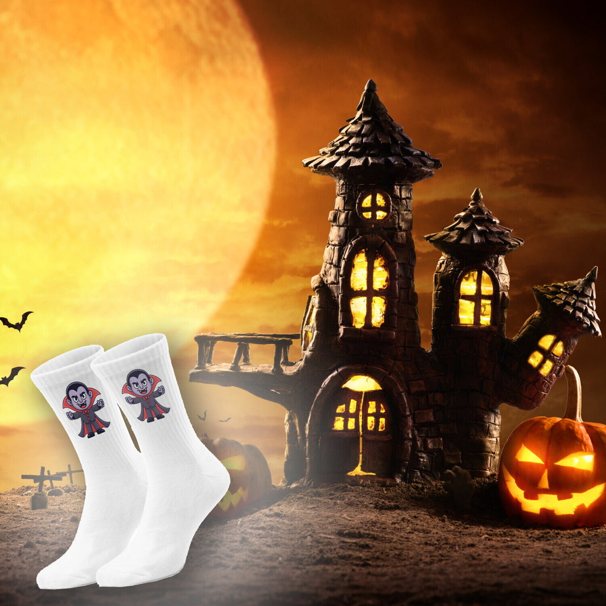 epicsocks Gruselgang Vampir Socken in 37-41 im Paar