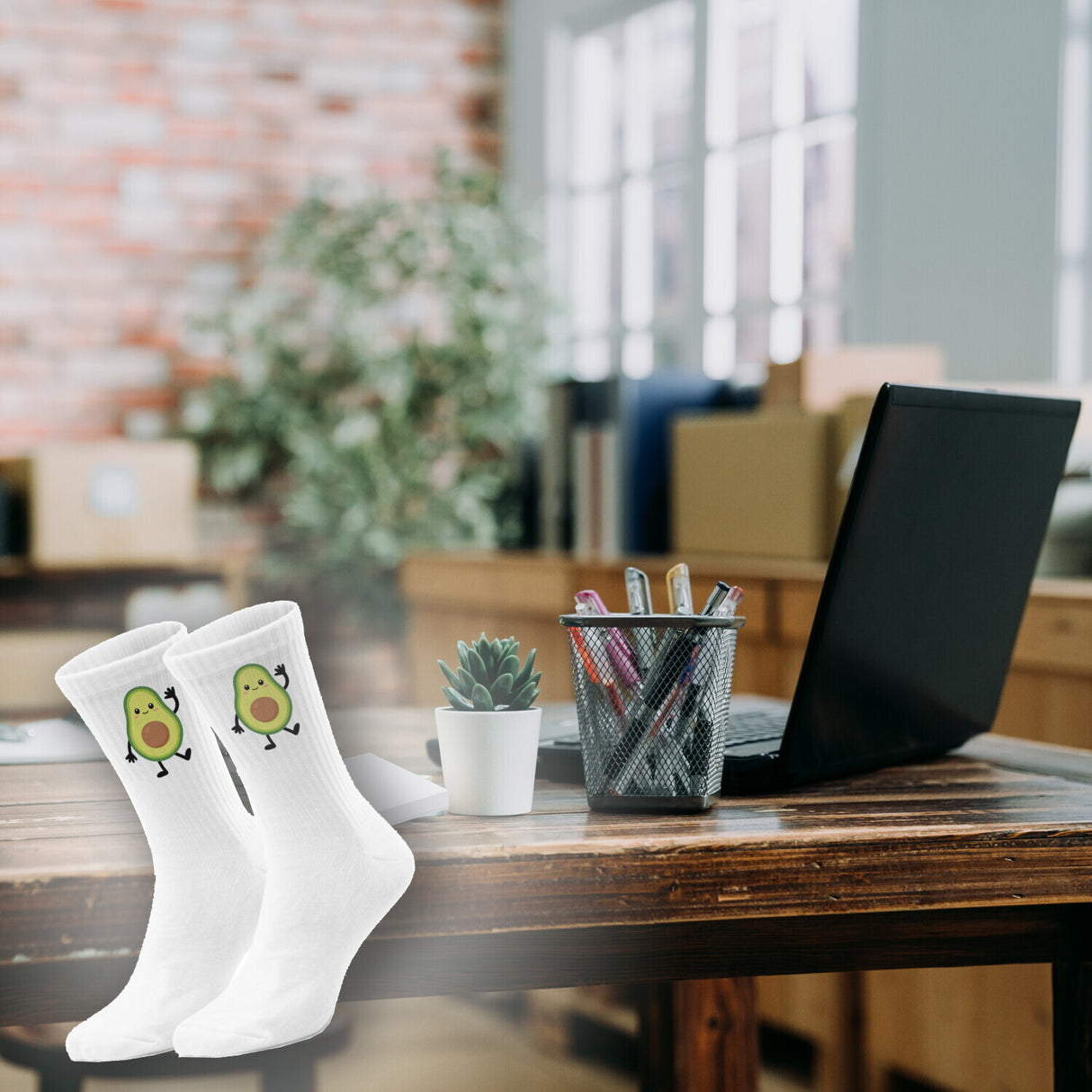 epicsocks Avocado Parade Tanzende Avocado Socken in 37-41 im Paar