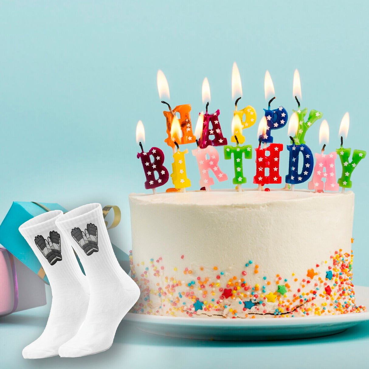 epicsocks Icehockey Dream Handschuhe Socken in 37-41 im Paar