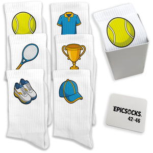 epicsocks Top Spin Socken in 37-41 im 6er Set in Geschenkdose im 6er Set in Geschenkbox