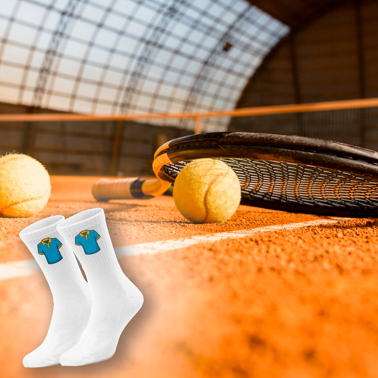 epicsocks Top Spin Tennisshirt Socken in 37-41 im Paar