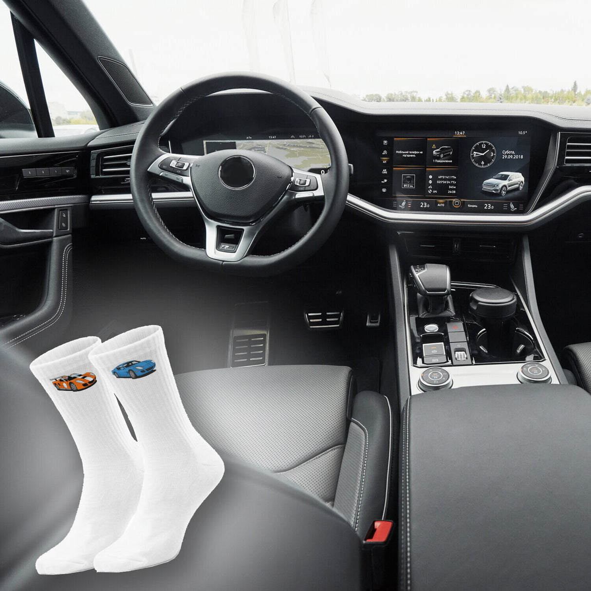 epicsocks Benzin im Blut Auto Sportwagen Socken in 37-41 im Paar