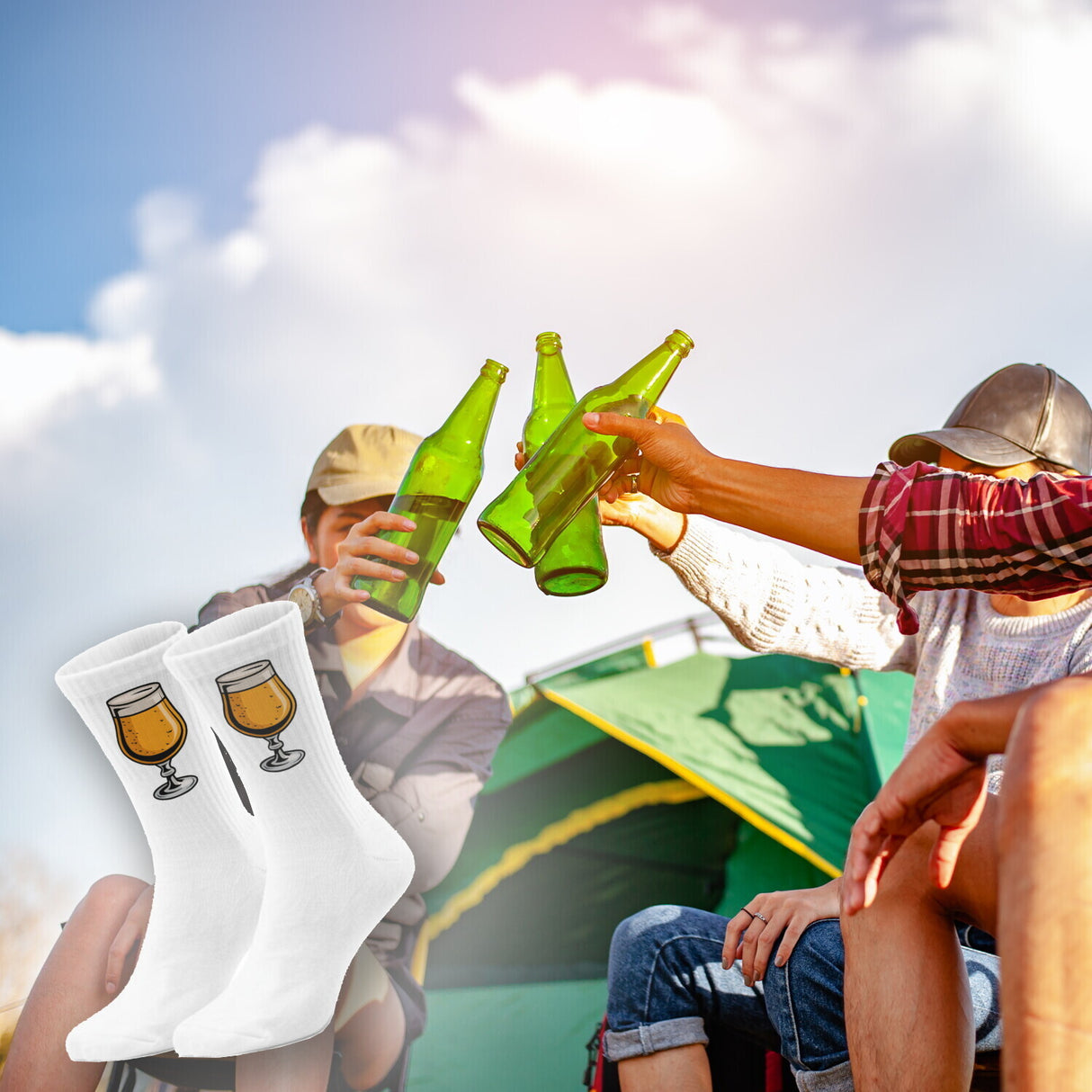 epicsocks Bierlaune Biertulpe Socken in 37-41 im Paar