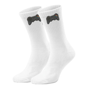 epicsocks Gamer Glam Schwarzer Controller Socken in 37-41 im Paar