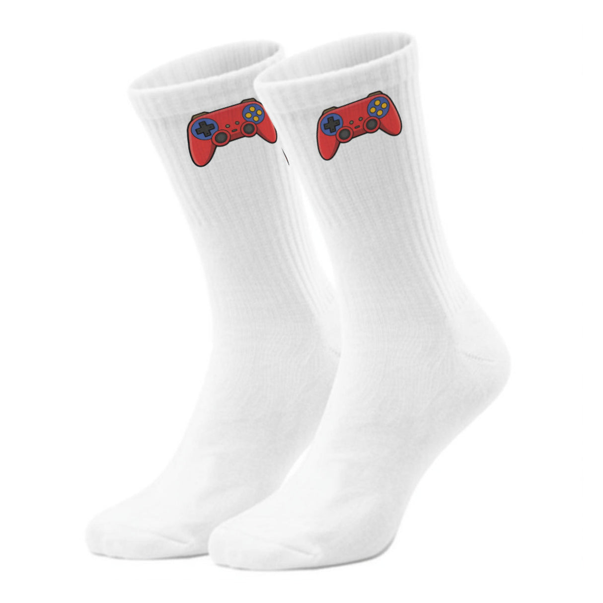 epicsocks Gamer Glam Roter Controller Socken in 37-41 im Paar