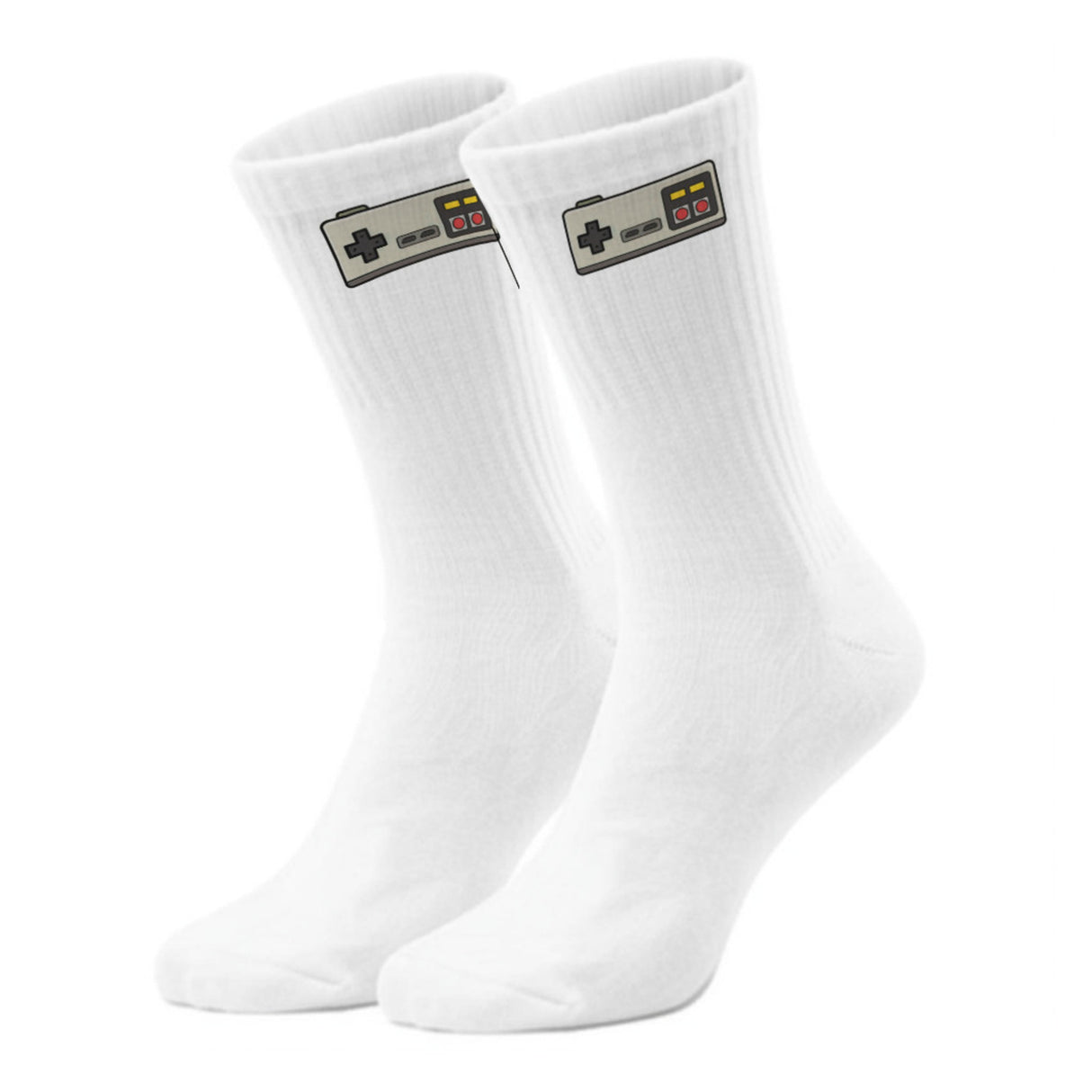 epicsocks Gamer Glam Grauer Controller Socken in 37-41 im Paar