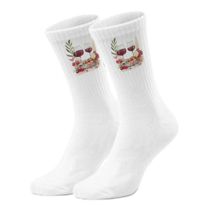 epicsocks WineWhisper Weinglas & Snacks Socken in 37-41 im Paar