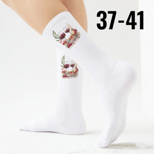 epicsocks WineWhisper Weinglas & Snacks Socken in 37-41 im Paar