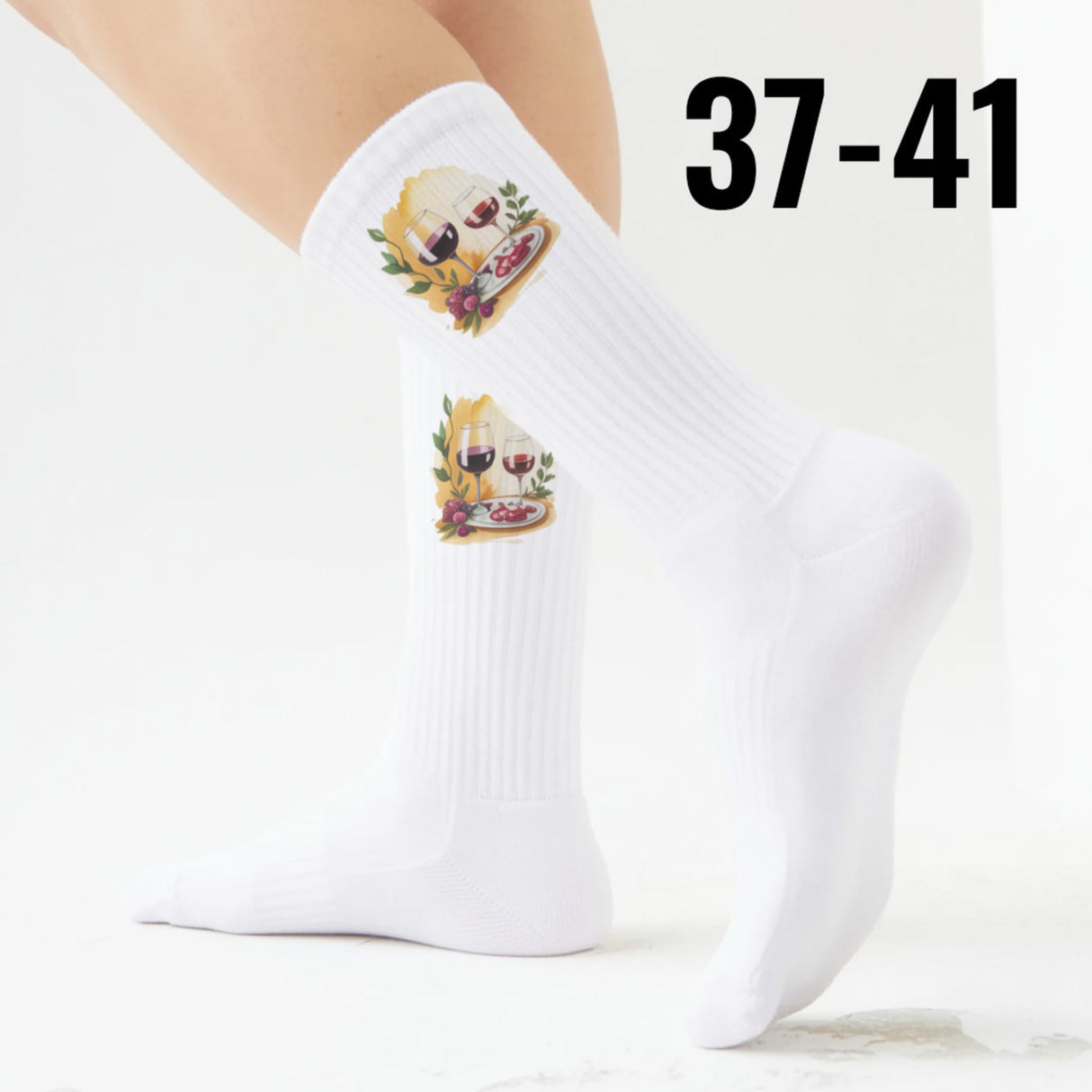 epicsocks WineWhisper Rotwein & Käse Socken in 37-41 im Paar