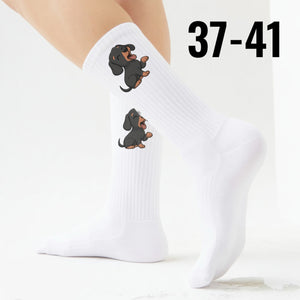 epicsocks Dackelfreude Lachender Welpe Socken in 37-41 im Paar