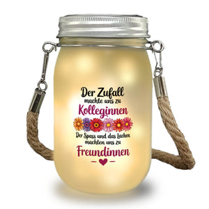 Beste Kollegin Solarlicht mit Spruch nicht nur Kolleginnen sondern Freundinnen