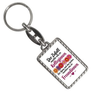 Beste Kollegin Schlüsselanhänger mit Spruch nicht nur Kolleginnen sondern Freundinnen