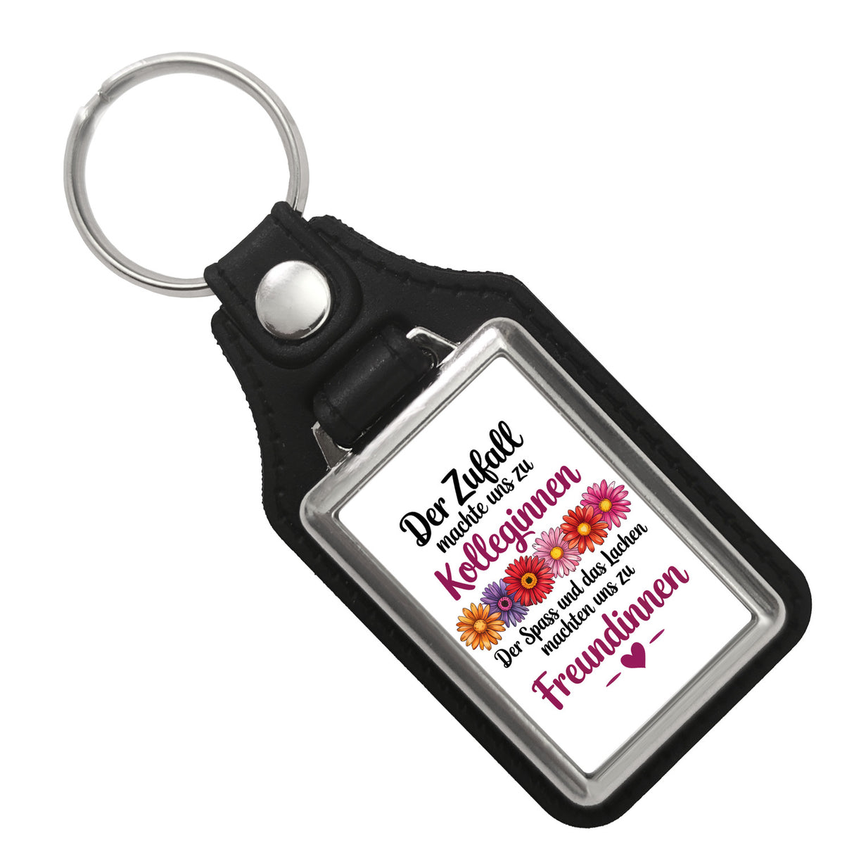 Beste Kollegin Schlüsselanhänger mit Spruch nicht nur Kolleginnen sondern Freundinnen