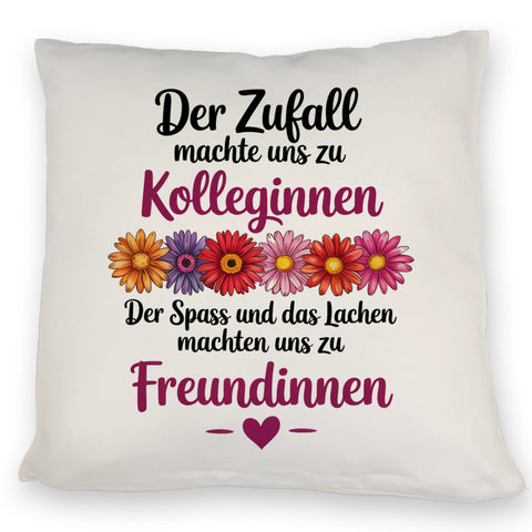 Beste Kollegin Kissen mit Spruch nicht nur Kolleginnen sondern Freundinnen