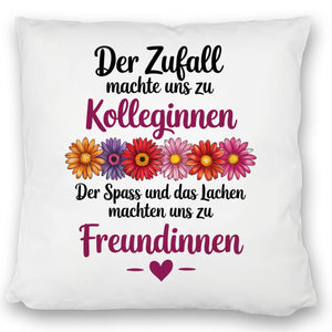 Beste Kollegin Kissen mit Spruch nicht nur Kolleginnen sondern Freundinnen