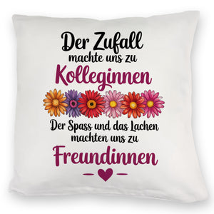 Beste Kollegin Kissen mit Spruch nicht nur Kolleginnen sondern Freundinnen