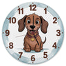 Dackel Cartoon Wanduhr für Kinderzimmer