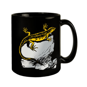 Eidechse Tasse in Schwarz