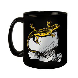 Eidechse Tasse in Schwarz