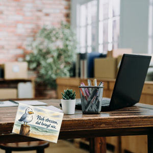 Möwe Nich stressen auf Aquarell Souvenir Magnet