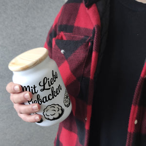 Vintage Keksdose mit Liebe gebacken