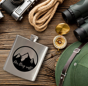 Der Berg ruft! Flachmann Berggipfel