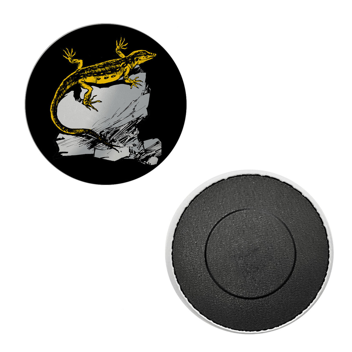 Eidechse Magnet rund