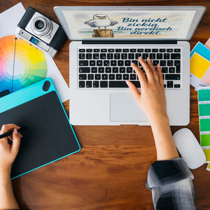 Möwe am Strand Schlüsselanhänger mit nordischem Humor