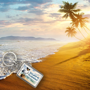 Wat glotzt du, Fischbrötchen?Möwe mit Sonnenbrille Schlüsselanhänger