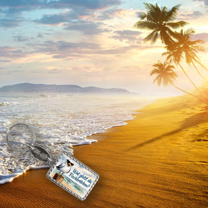 Wat glotzt du, Fischbrötchen?Möwe mit Sonnenbrille Schlüsselanhänger