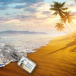 Möwe Nich stressen auf Aquarell Schlüsselanhänger