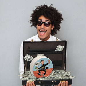 Kaminfeger Spardose mit Spruch: Viel Glück bei deiner Prüfung