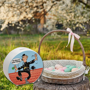 Kaminfeger Spardose mit Spruch: Viel Glück bei deiner Prüfung