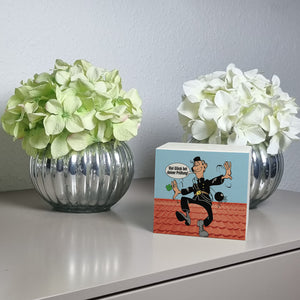 Kaminfeger Spardose mit Spruch: Viel Glück bei deiner Prüfung