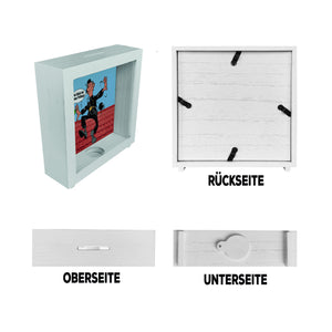 Kaminfeger Spardose mit Spruch: Viel Glück bei deiner Prüfung