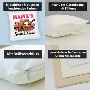 Faultier auf Ast Kissen Mama's Schnarchecke