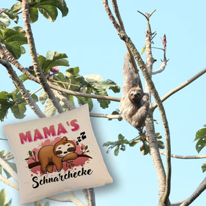 Faultier auf Ast Kissen Mama's Schnarchecke
