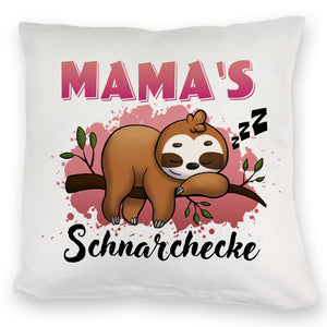 Faultier auf Ast Kissen Mama's Schnarchecke