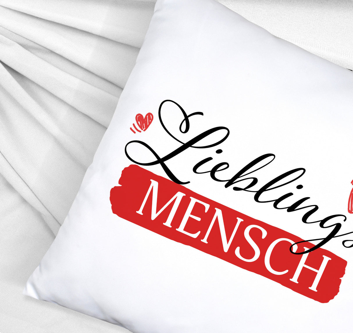 Liebster Mensch Kissen mit Lieblingsmensch Text