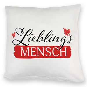 Liebster Mensch Kissen mit Lieblingsmensch Text