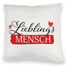 Liebster Mensch Kissen mit Lieblingsmensch Text
