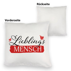 Liebster Mensch Kissen mit Lieblingsmensch Text