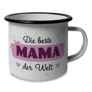 Die beste MAMA der Welt Emaille Tasse