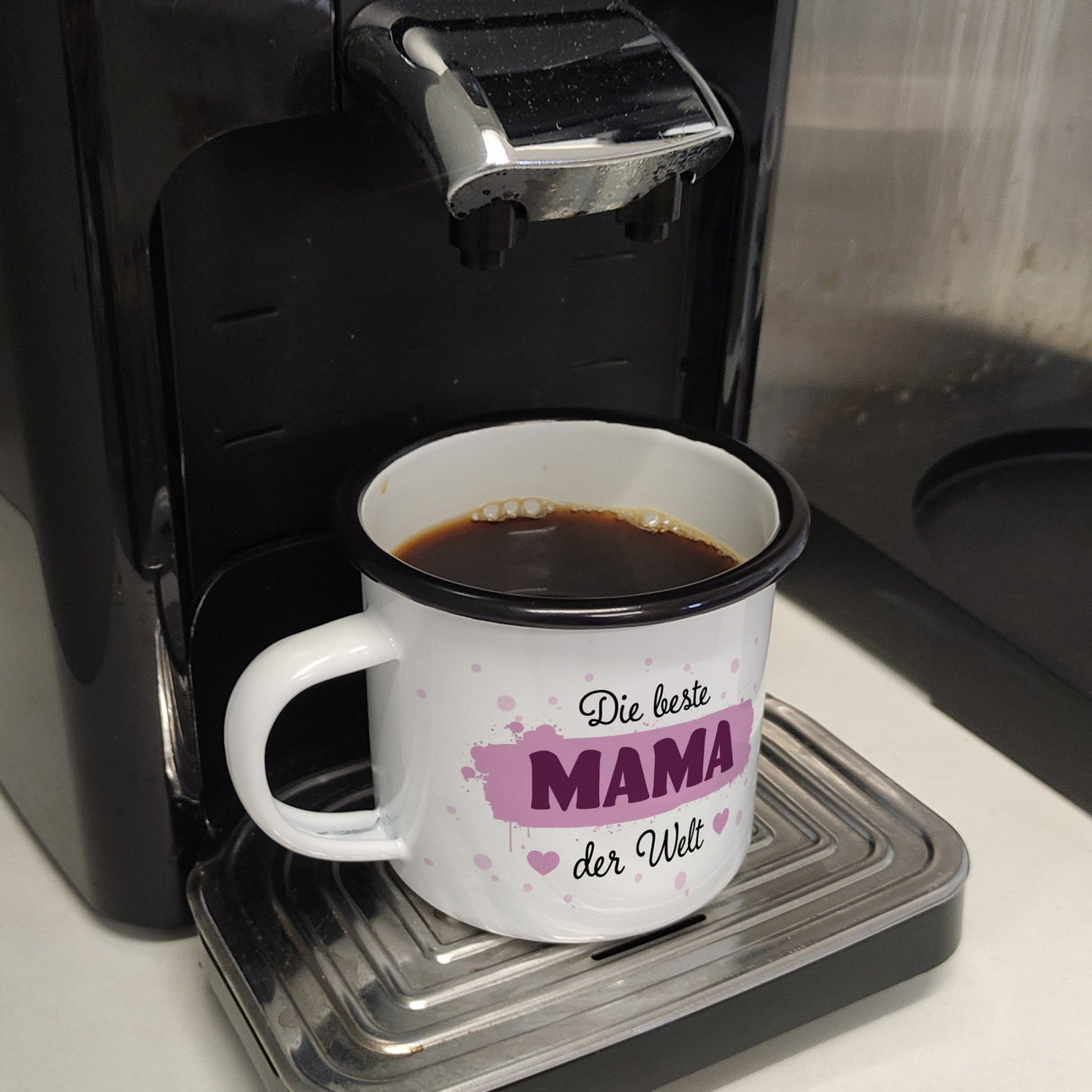 Die beste MAMA der Welt Emaille Tasse